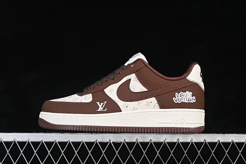 All Categories Nk Air Force 1 Air Force Series Nk Air Force 1 Low Air Force Low Nike Air Force 1'07 Low Joint Brown Cheese Print Air Force One Low Casual Shoes DF0188-127